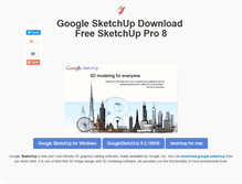 Tablet Screenshot of googlesketchupdownload.com